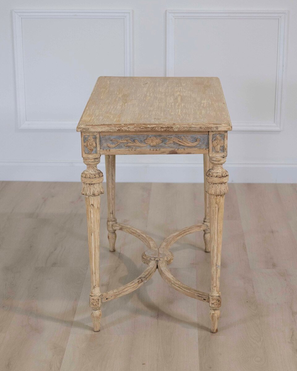 Swedish Gustavian Console Table with Carved Medallion, circa 1860 - JAA