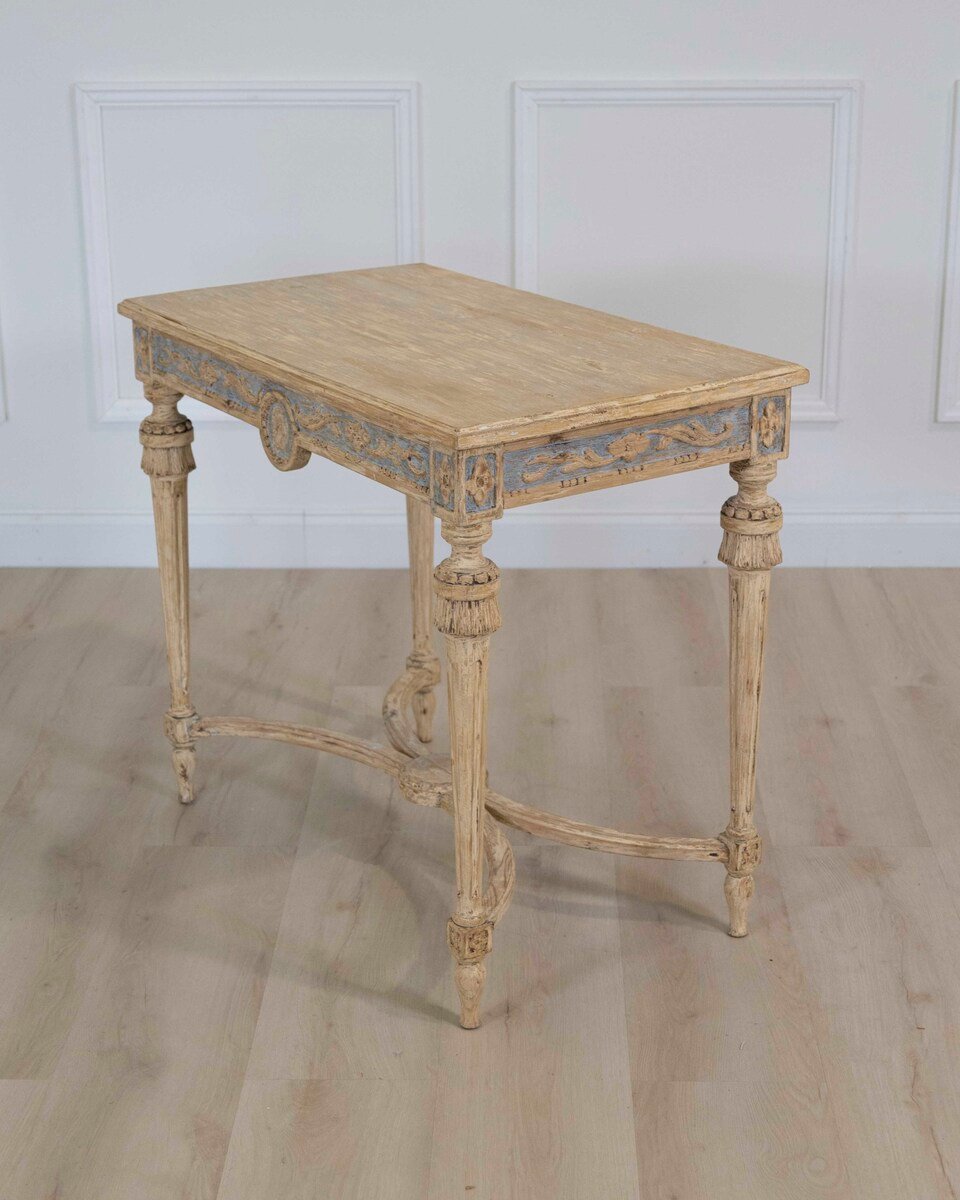 Swedish Gustavian Console Table with Carved Medallion, circa 1860 - JAA