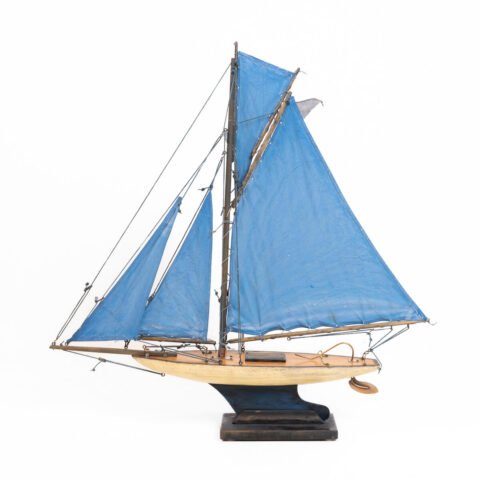Old Star Wood & Tin Pond Yacht Southport, England, circa 1950.