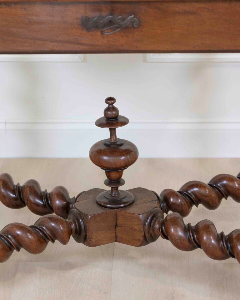 French 19th Century Louis XIII Style Walnut Table - JAA