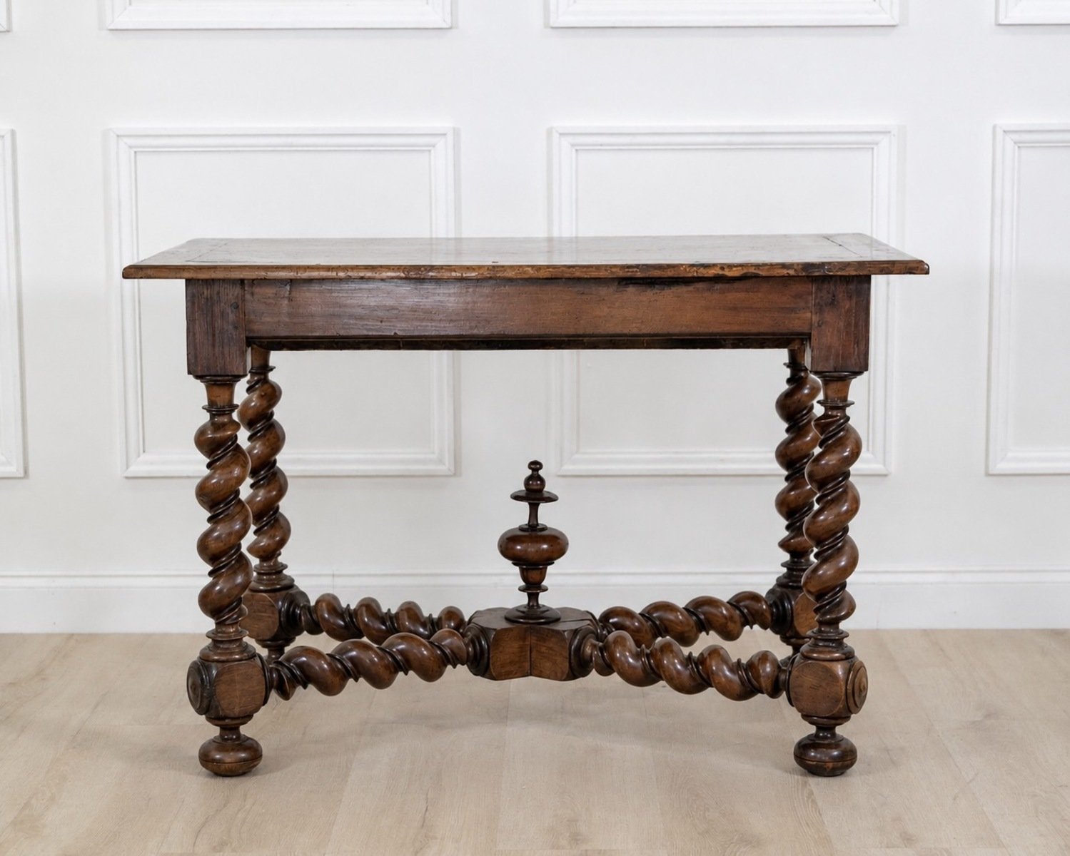 French 19th Century Louis XIII Style Walnut Table - JAA
