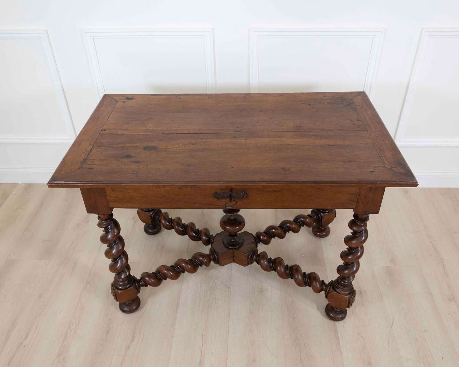 French 19th Century Louis XIII Style Walnut Table - JAA