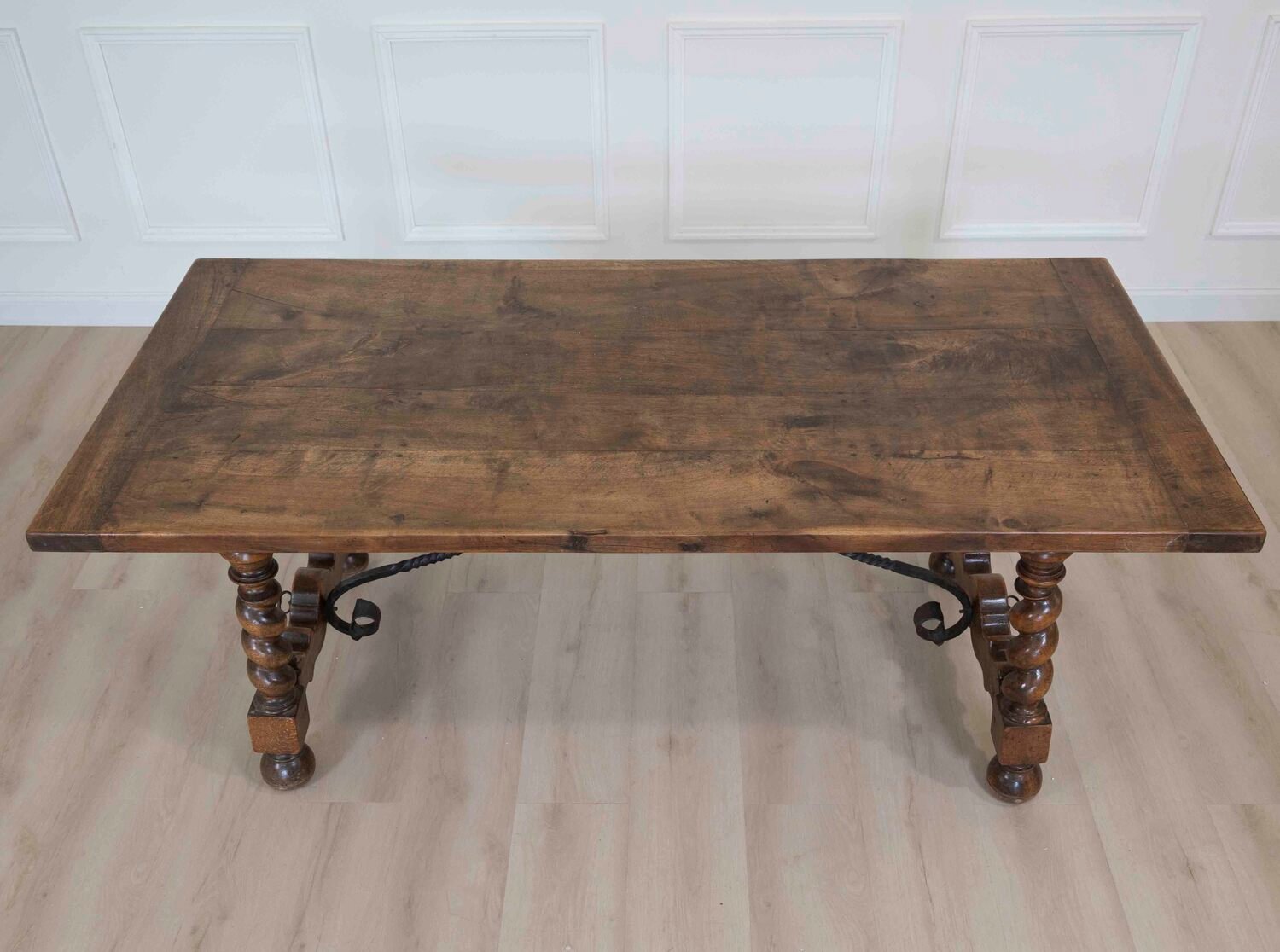 French 19th Century Walnut Monastery Table - JAA