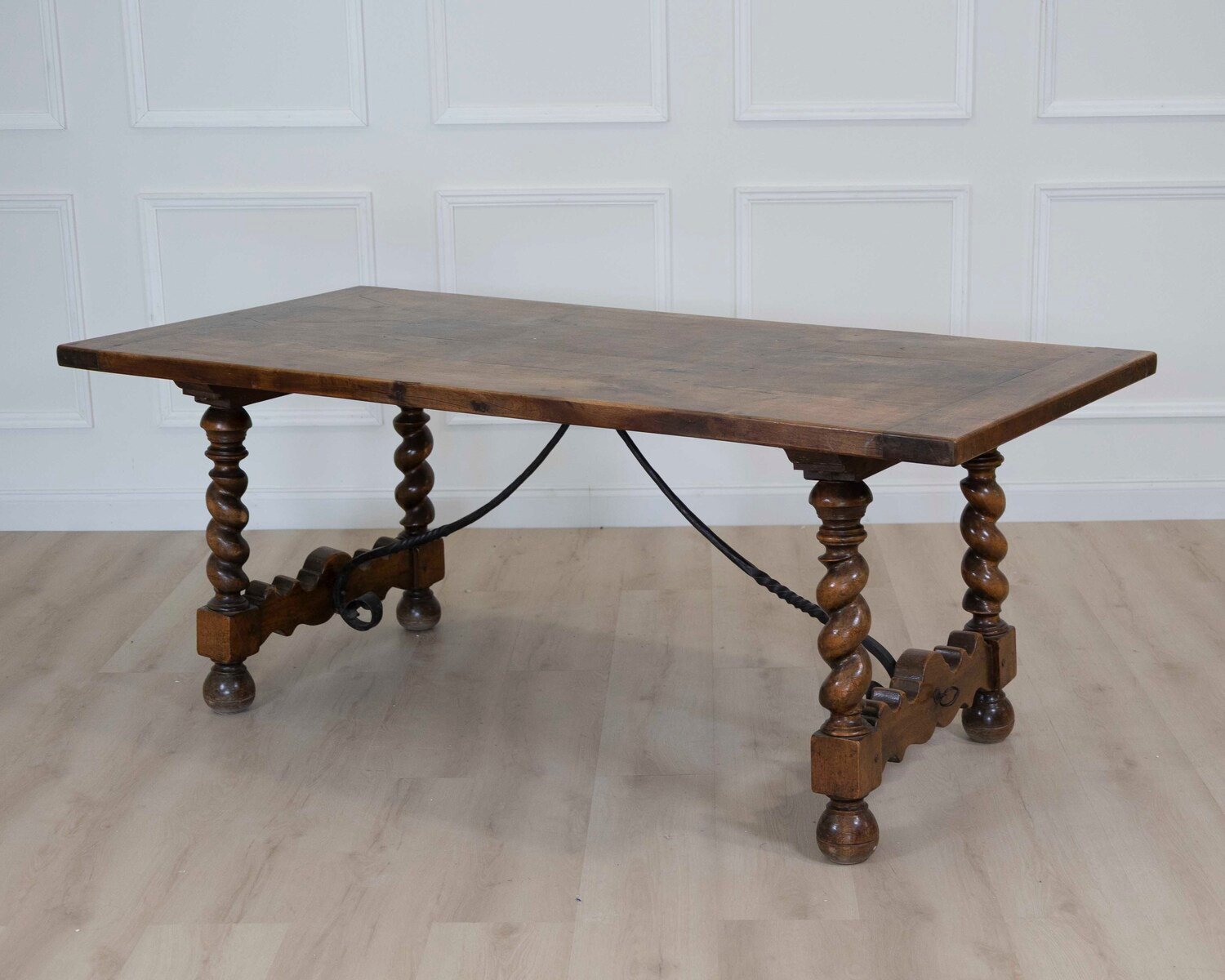 French 19th Century Walnut Monastery Table - JAA