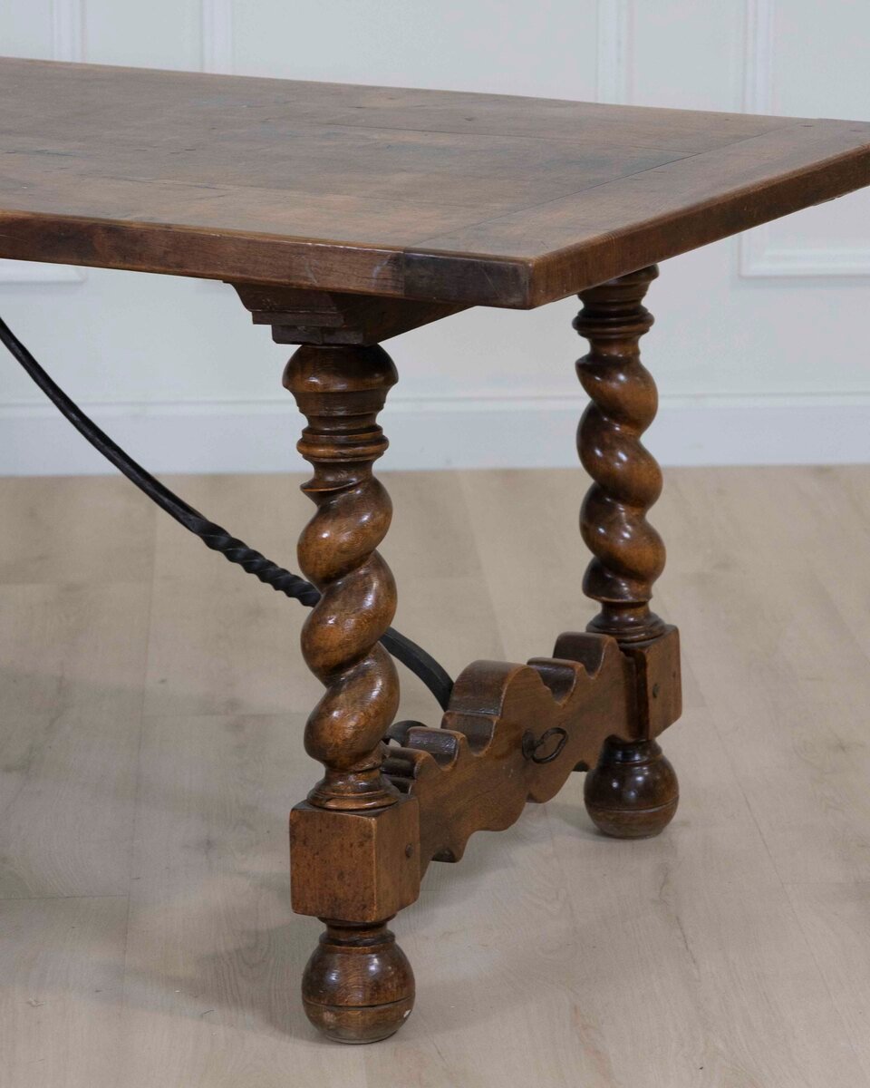 French 19th Century Walnut Monastery Table - JAA