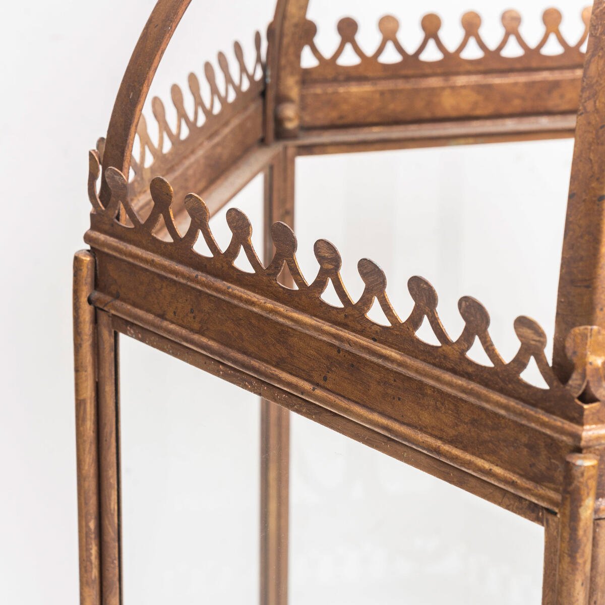 Large scale, high quality, modern Gilt Brass Lantern in Gothic taste. - JAA