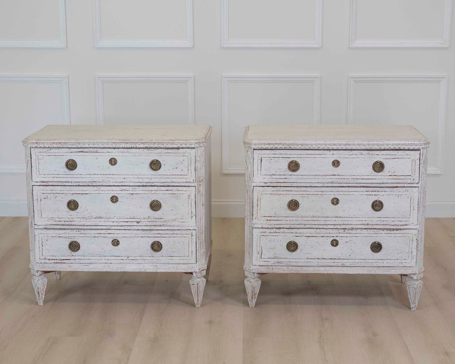 Pair of Scandivian chests of drawers, circa 100 years old - JAA