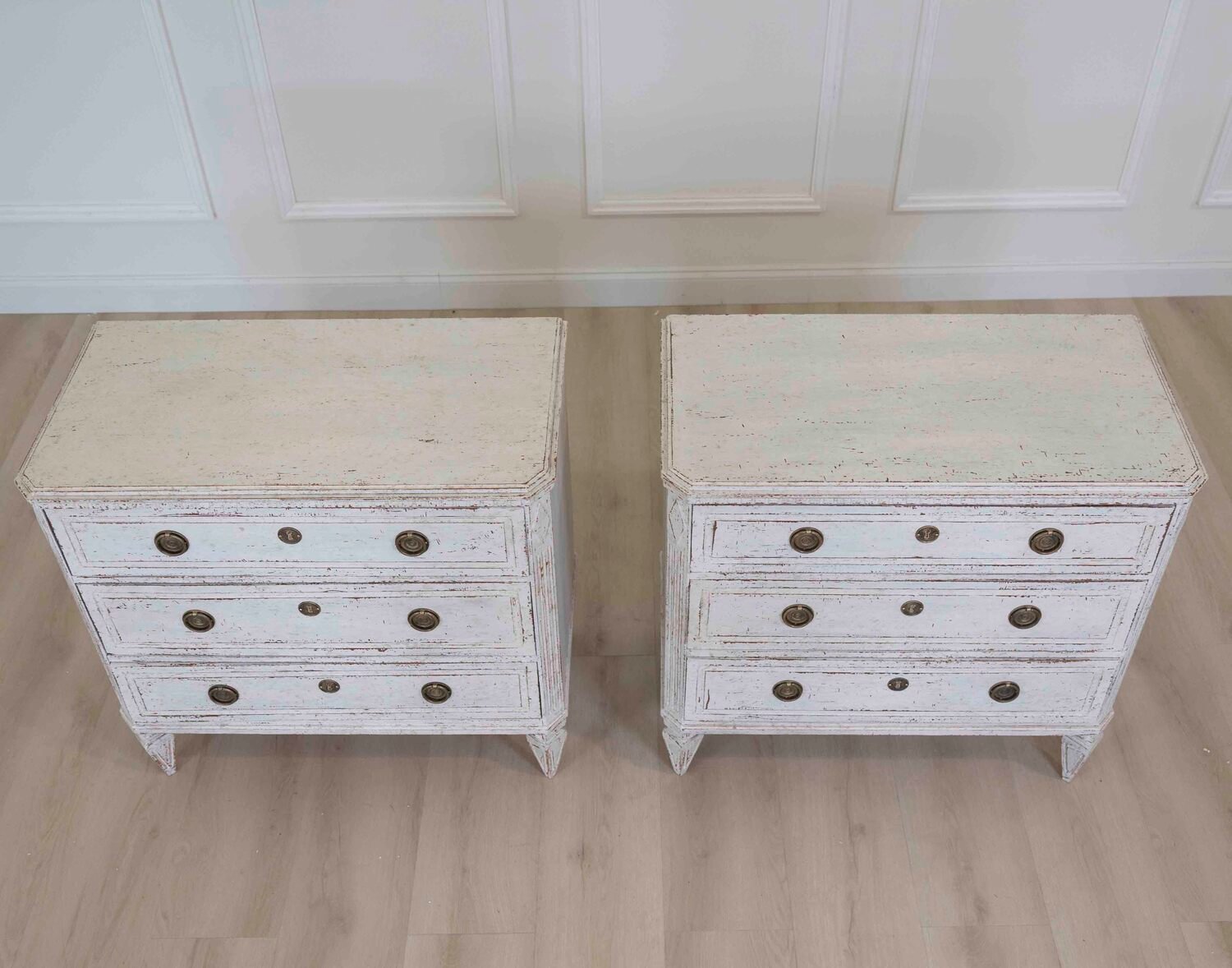 Pair of Scandivian chests of drawers, circa 100 years old - JAA