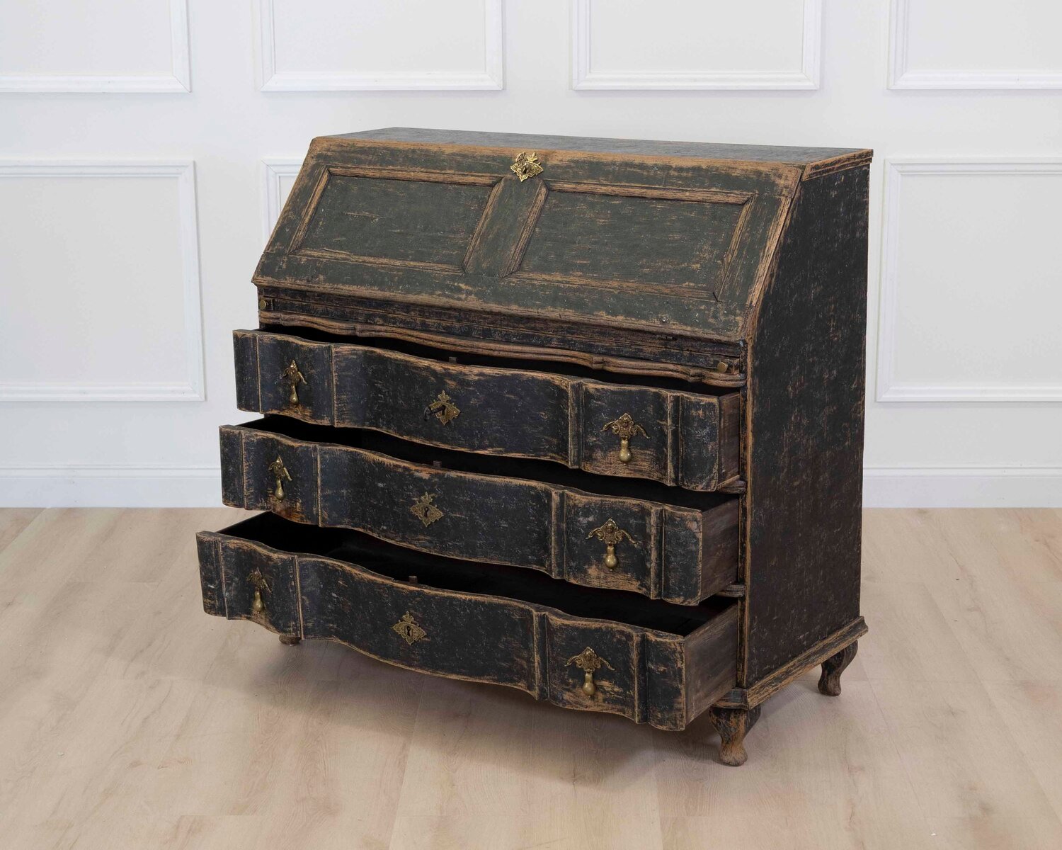 Danish Rococo Secretaire, Circa 1760 - JAA