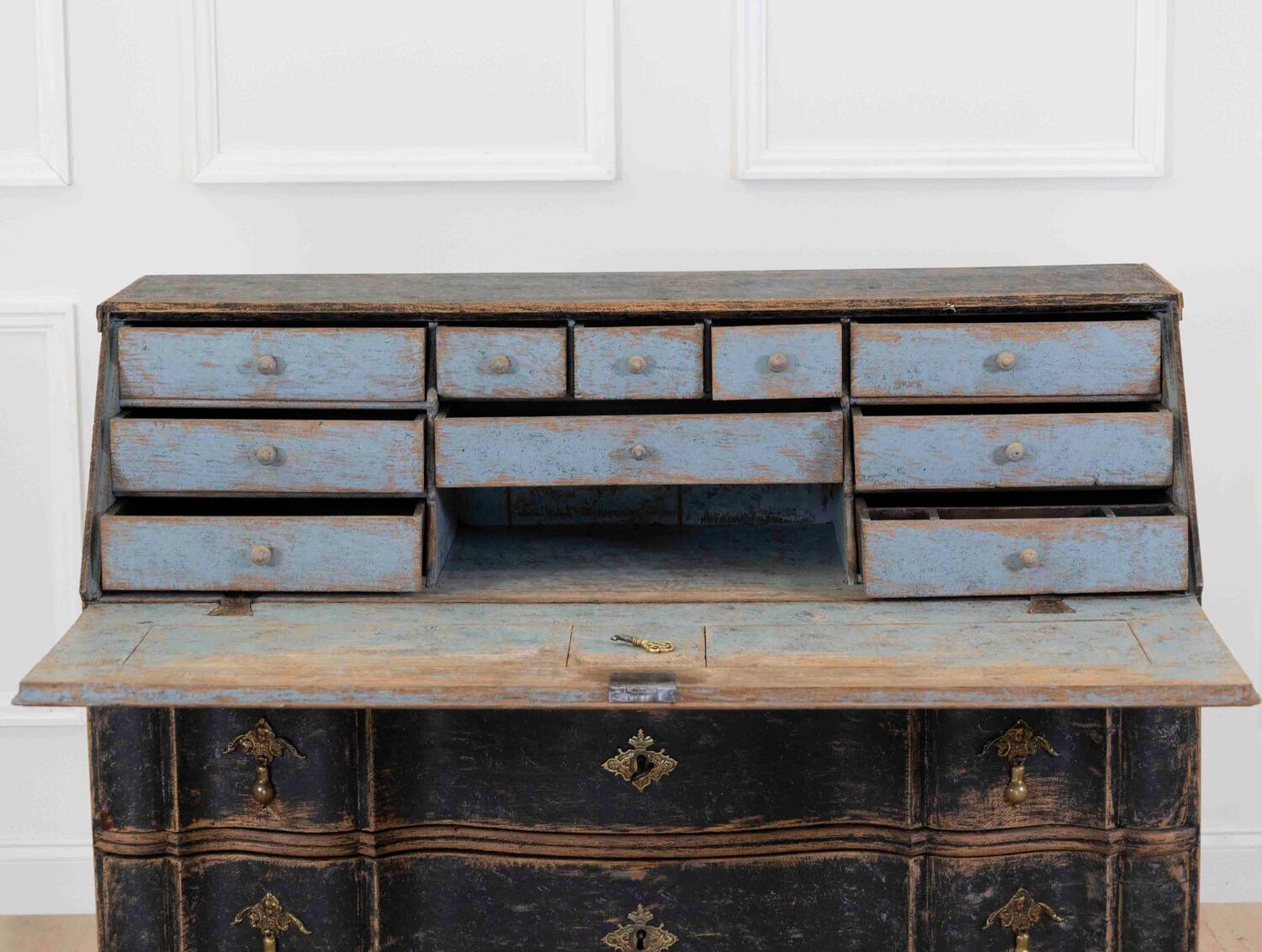 Danish Rococo Secretaire, Circa 1760 - JAA