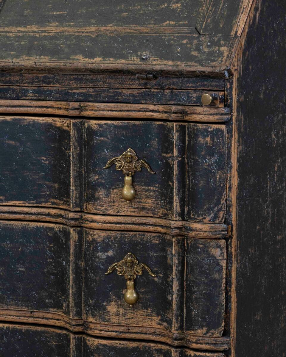 Danish Rococo Secretaire, Circa 1760 - JAA