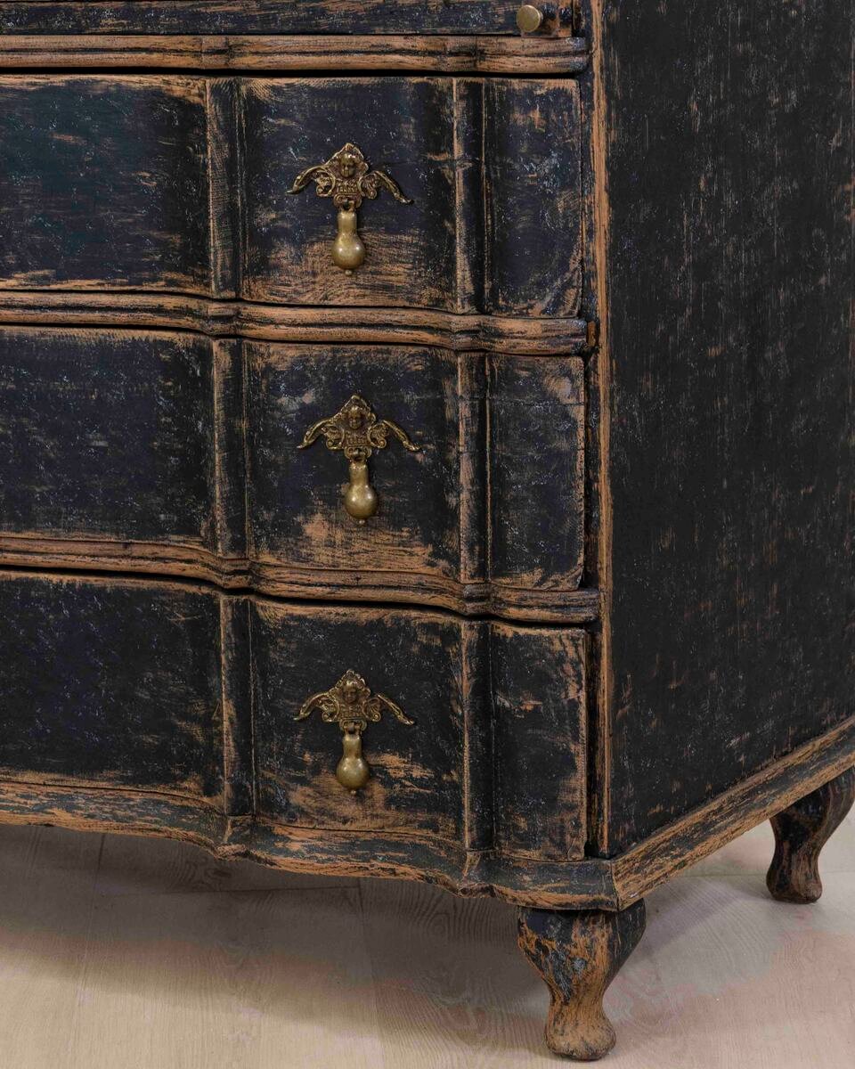 Danish Rococo Secretaire, Circa 1760 - JAA