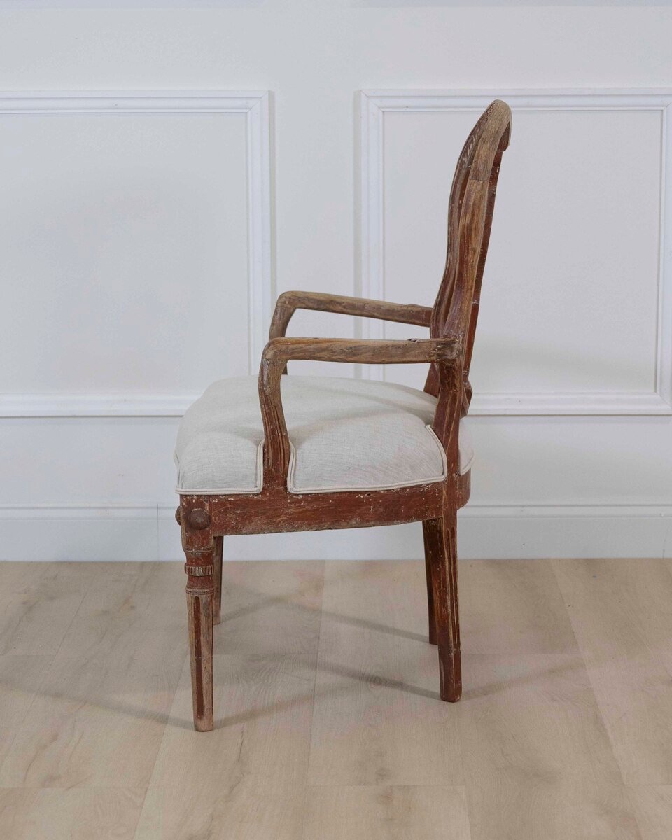 Danish 18th Century Louis XVI Painted Armchairs - JAA