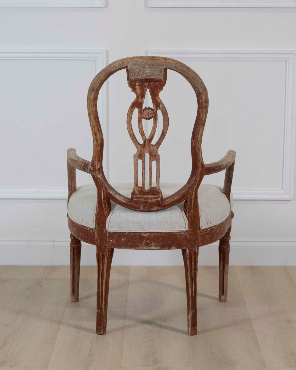 Danish 18th Century Louis XVI Painted Armchairs - JAA