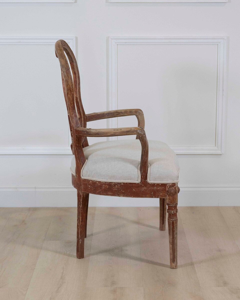 Danish 18th Century Louis XVI Painted Armchairs - JAA