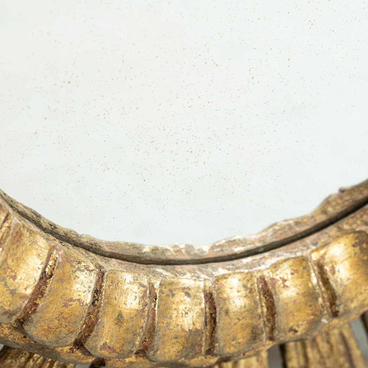 Giltwood Sun Mirror. Spain, circa 1920. - JAA