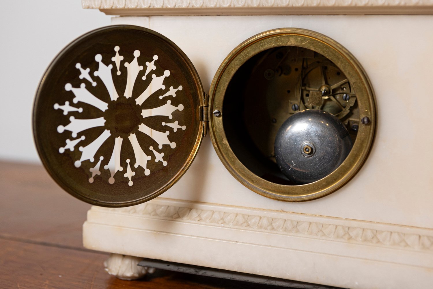 19th Century French Alabaster Clock - JAA
