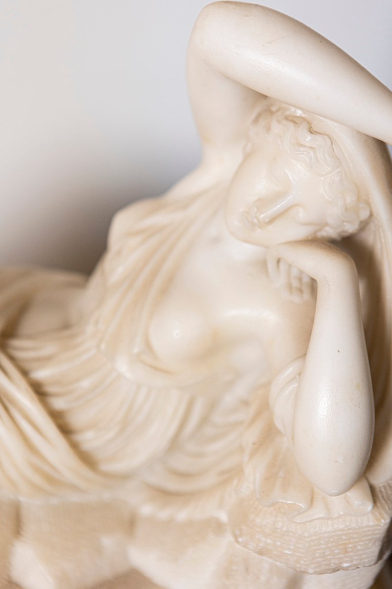 19th Century French Alabaster Clock - JAA