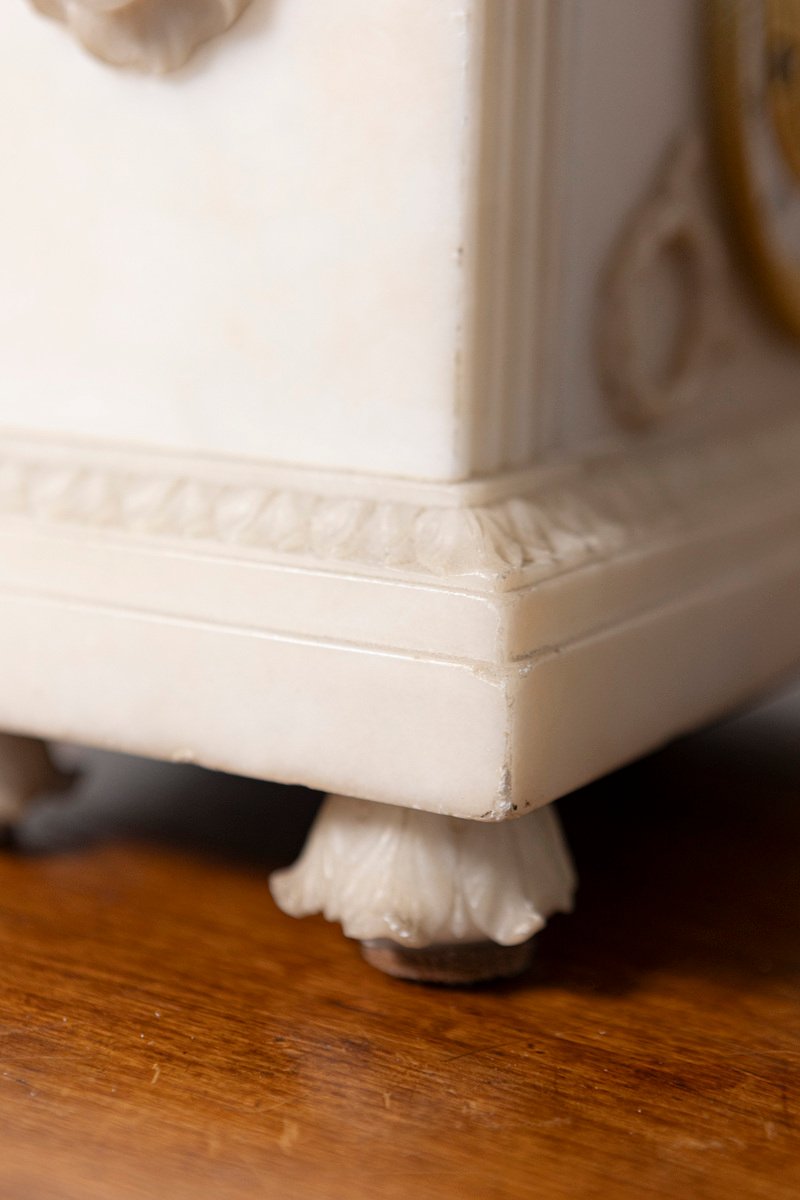 19th Century French Alabaster Clock - JAA