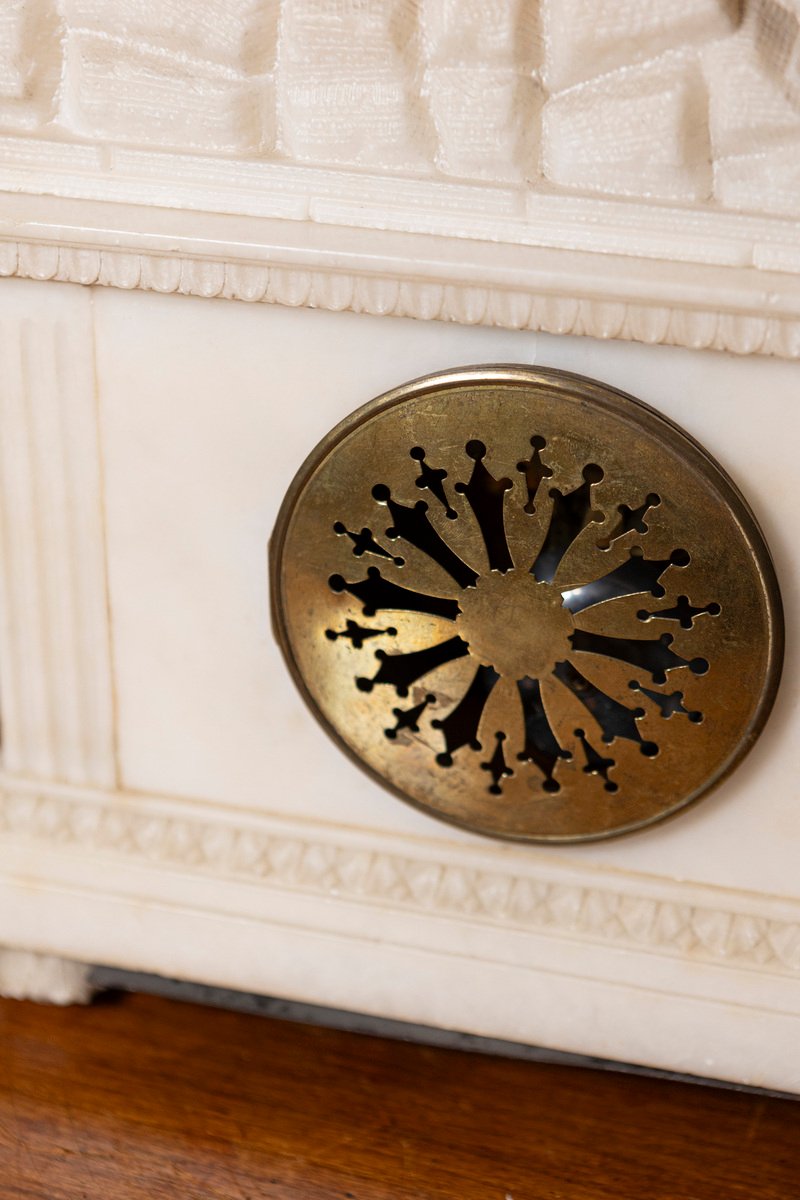 19th Century French Alabaster Clock - JAA
