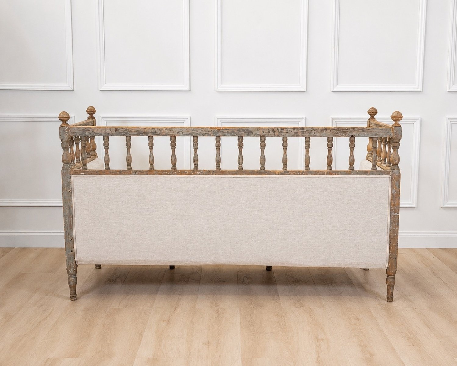 Swedish 19th Century Provincial Gustavian Sofa Bench - JAA