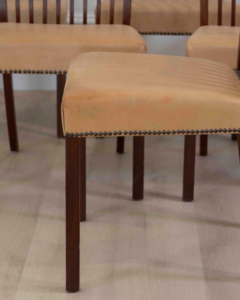 20th Century Set of Eight Danish Mahogany Dining Chairs by A.J. Iversen - JAA