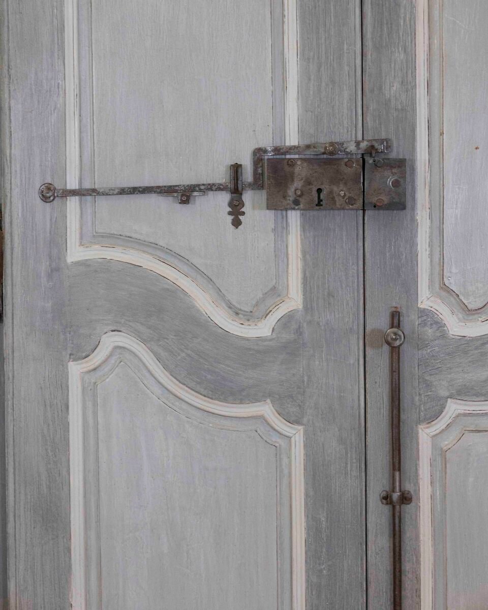 18th Century Painted Double-Sided Communication Door - JAA