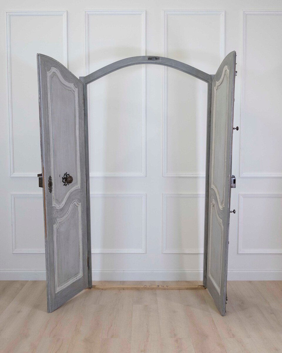 18th Century Painted Double-Sided Communication Door - JAA