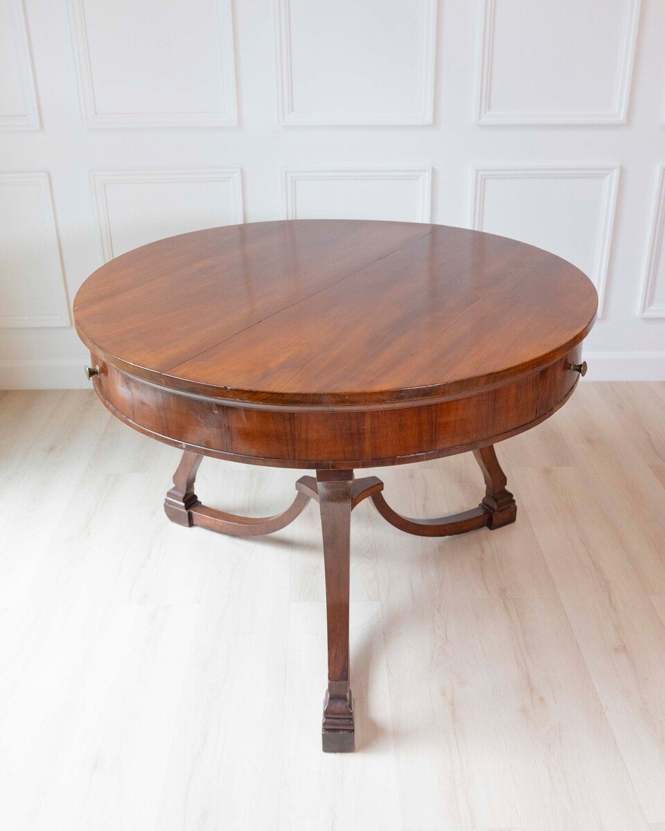 Walnut Veneered Table, 19th Century - JAA