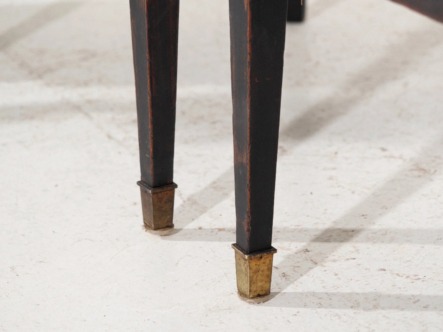 Stylish pair of black bergére, circa 100 years old - JAA