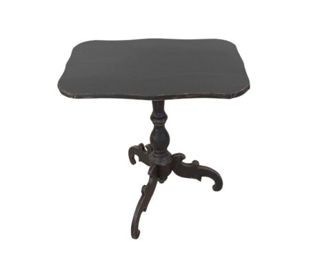 19th Century Swedish Black Painted Tri-Pod Table