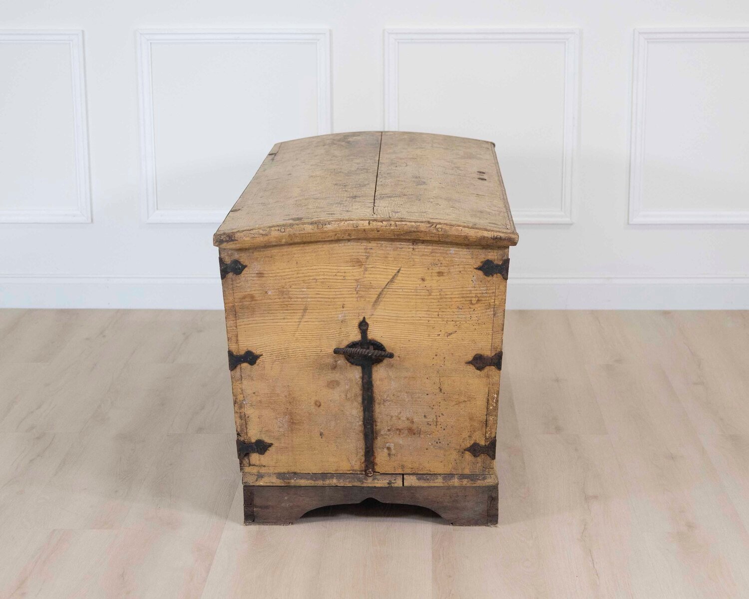19th Century Swedish Painted Pine Blanket Chest - JAA