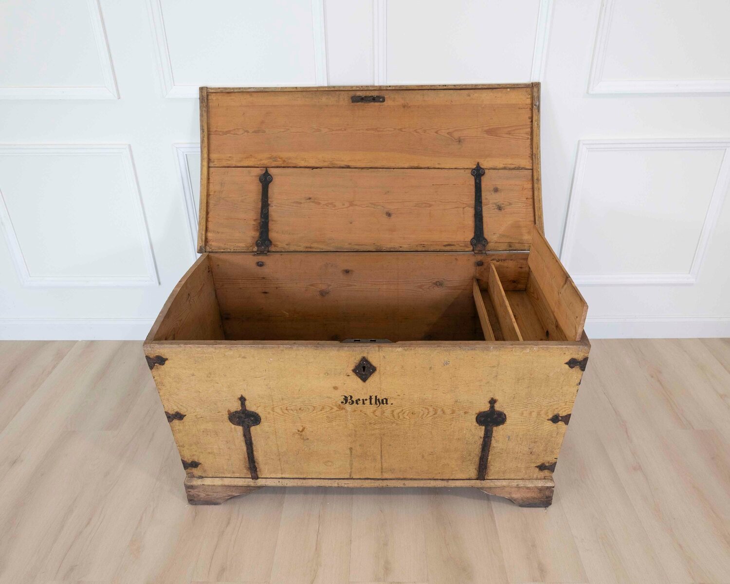 19th Century Swedish Painted Pine Blanket Chest - JAA
