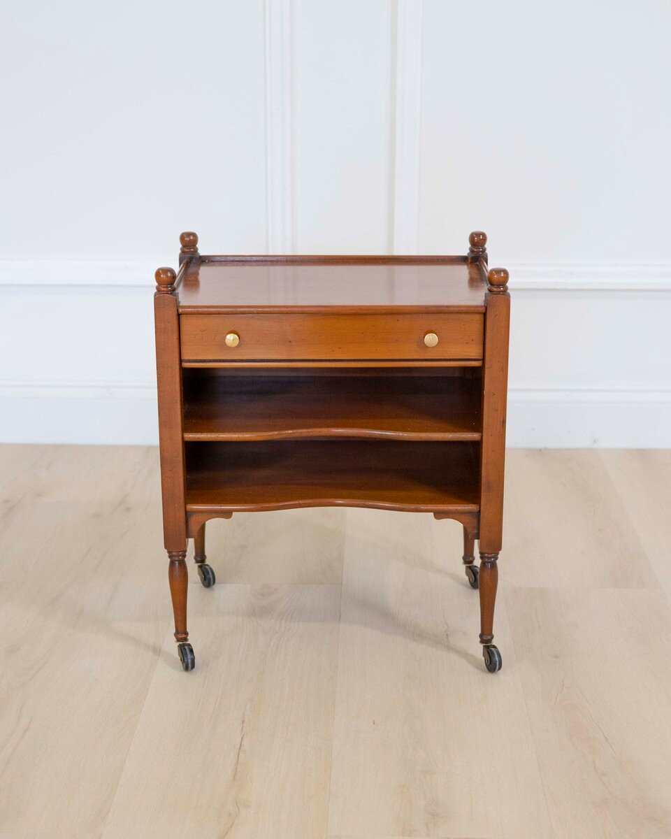 Small Cherry Wood Bedside Table - JAA