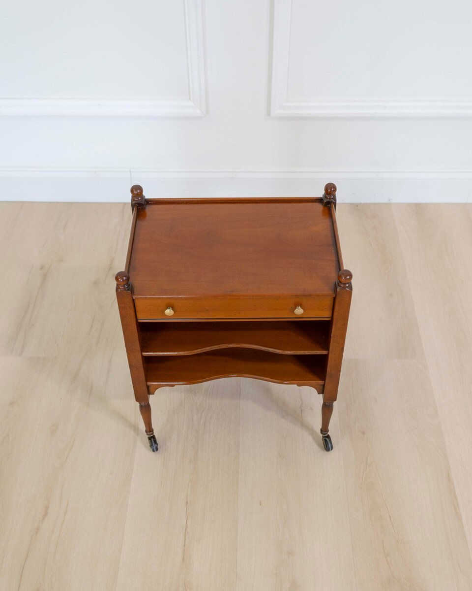 Small Cherry Wood Bedside Table - JAA