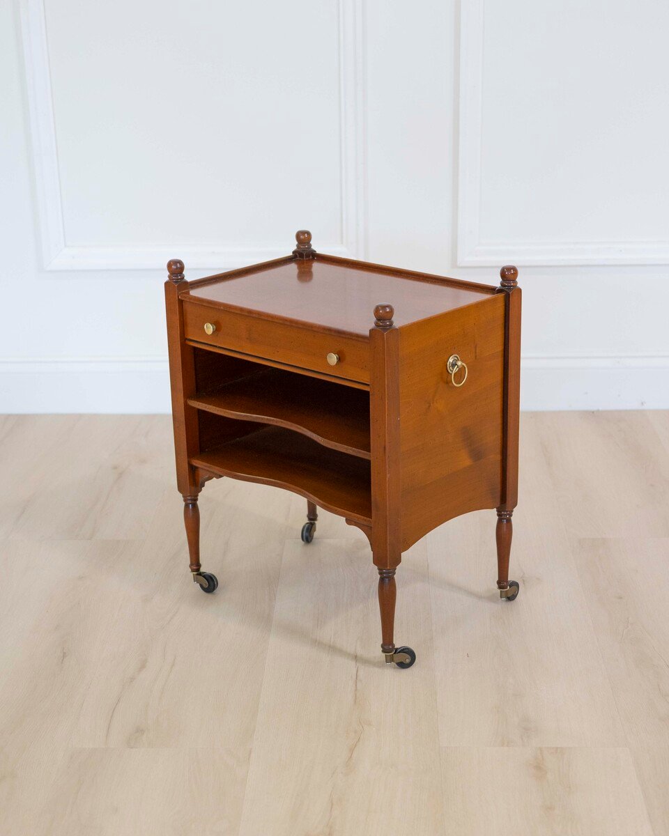 Small Cherry Wood Bedside Table - JAA