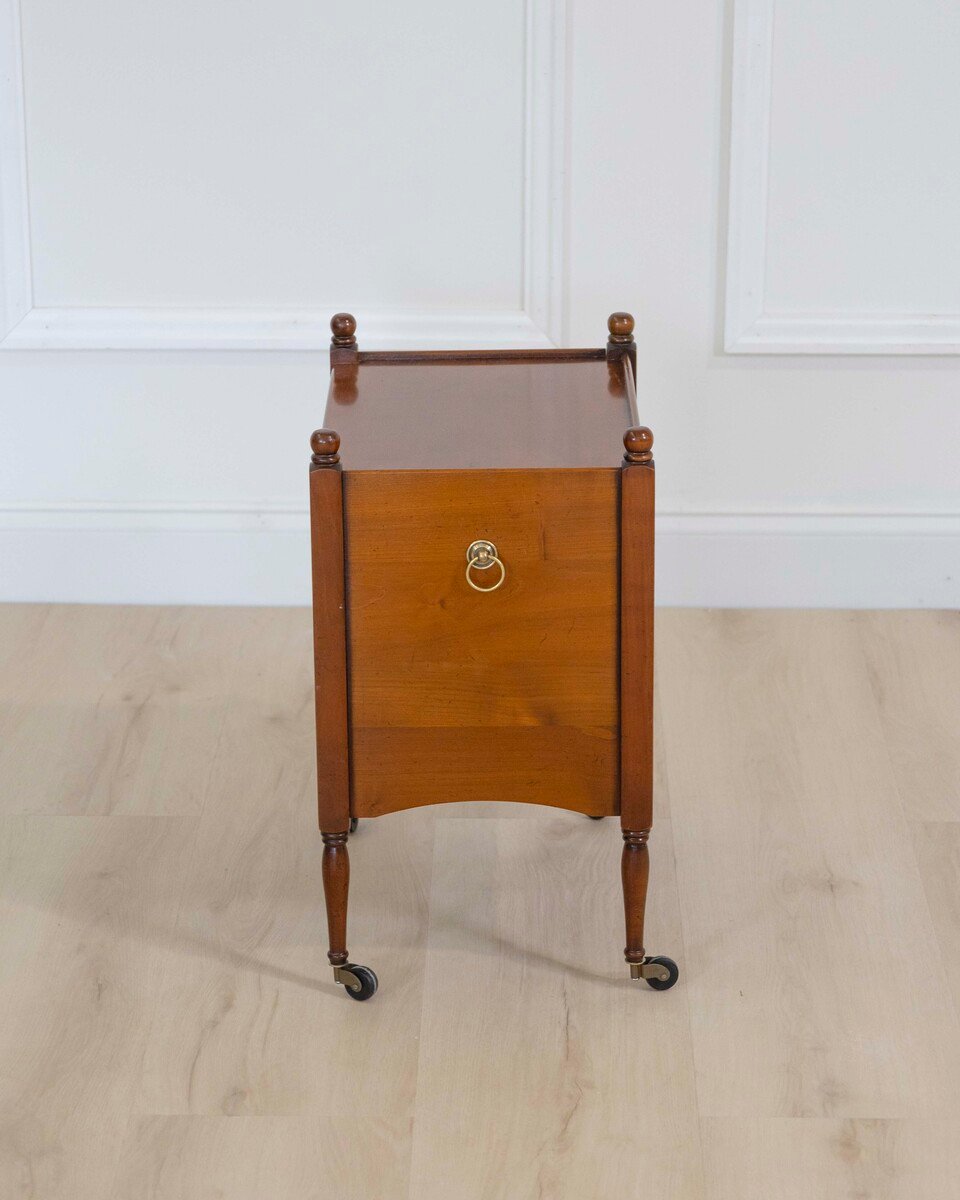 Small Cherry Wood Bedside Table - JAA
