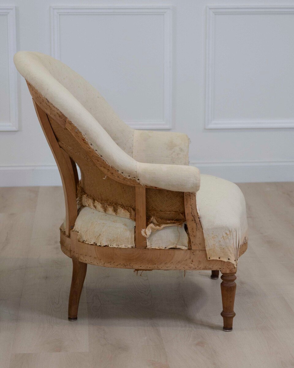 Pair of 20th Century French Chairs, Ready to Upholster - JAA