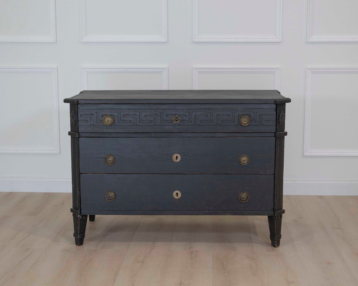 Swedish Gustavian Style Three Drawer Chest - JAA