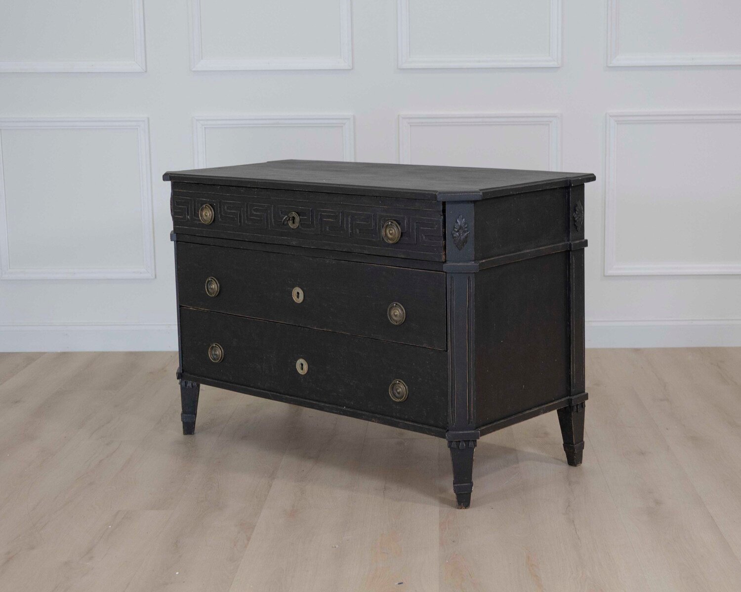Swedish Gustavian Style Three Drawer Chest - JAA