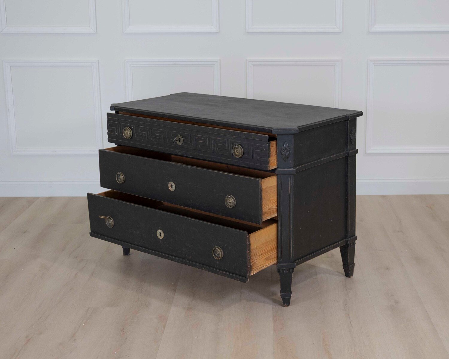 Swedish Gustavian Style Three Drawer Chest - JAA