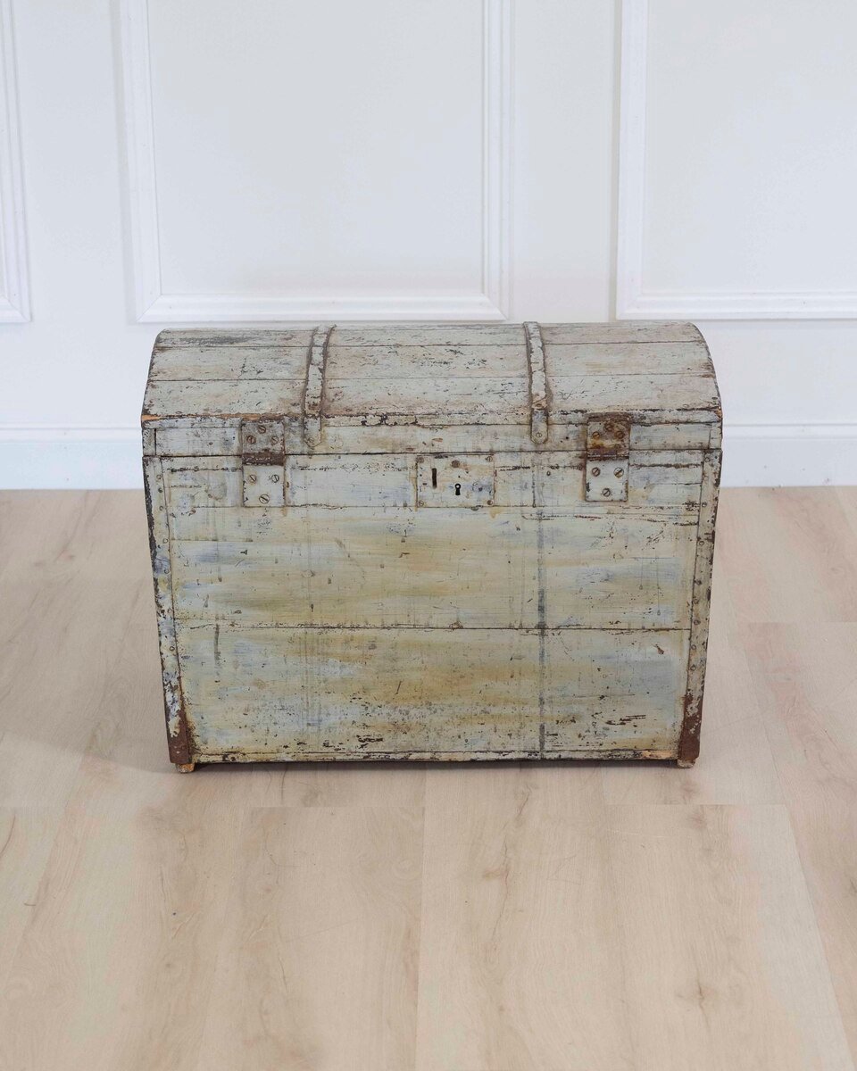 Scandinavian 19th Century Small Dome Top Trunk - JAA
