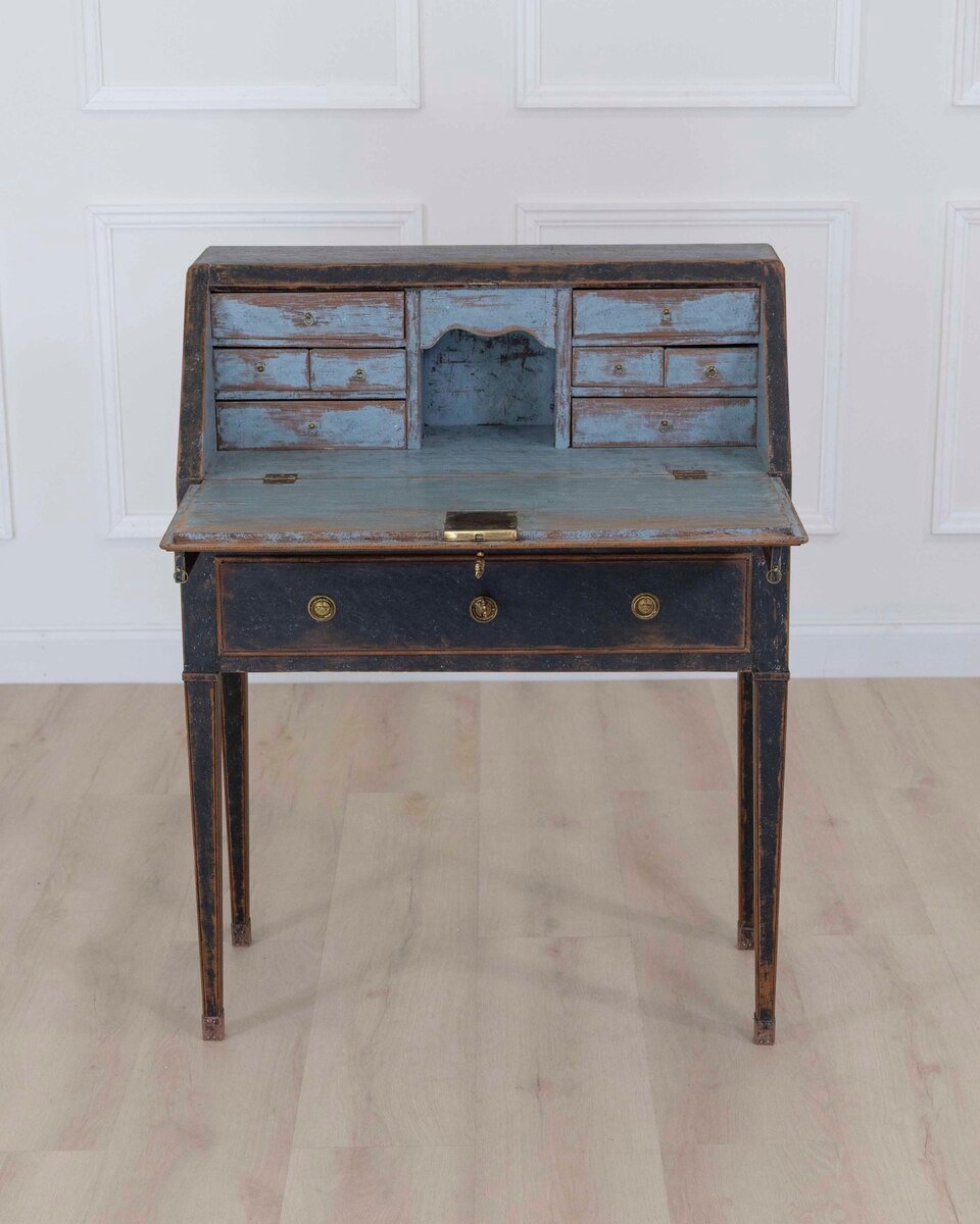 Swedish 18th Century Gustavian Slant-Front Desk - JAA
