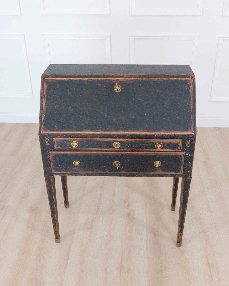 Swedish 18th Century Gustavian Slant-Front Desk - JAA