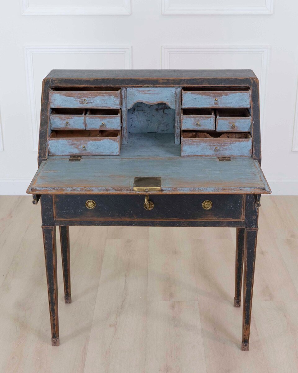 Swedish 18th Century Gustavian Slant-Front Desk - JAA