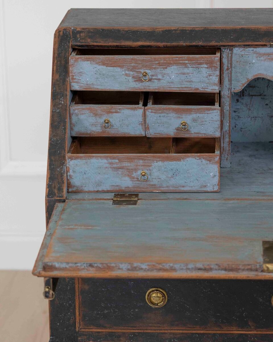 Swedish 18th Century Gustavian Slant-Front Desk - JAA