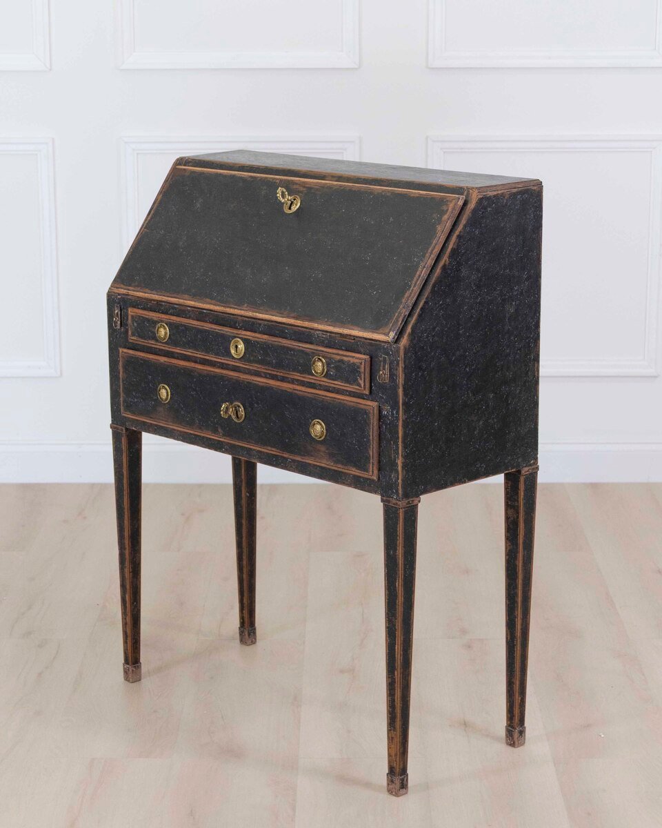 Swedish 18th Century Gustavian Slant-Front Desk - JAA