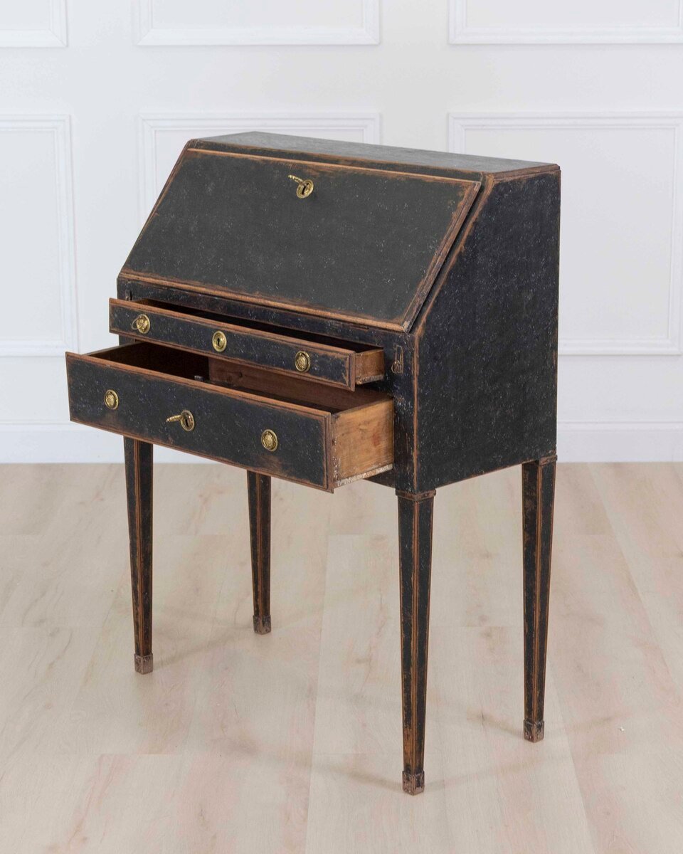 Swedish 18th Century Gustavian Slant-Front Desk - JAA