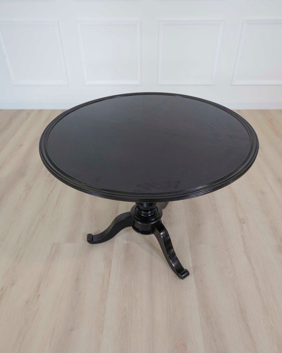 19th Century Ebonized Tilt-Top Table - JAA