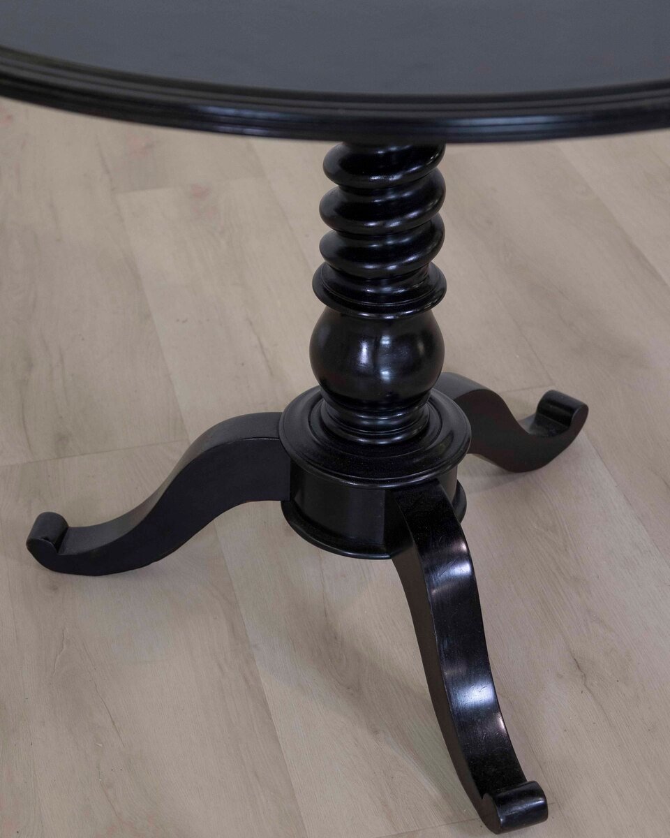 19th Century Ebonized Tilt-Top Table - JAA